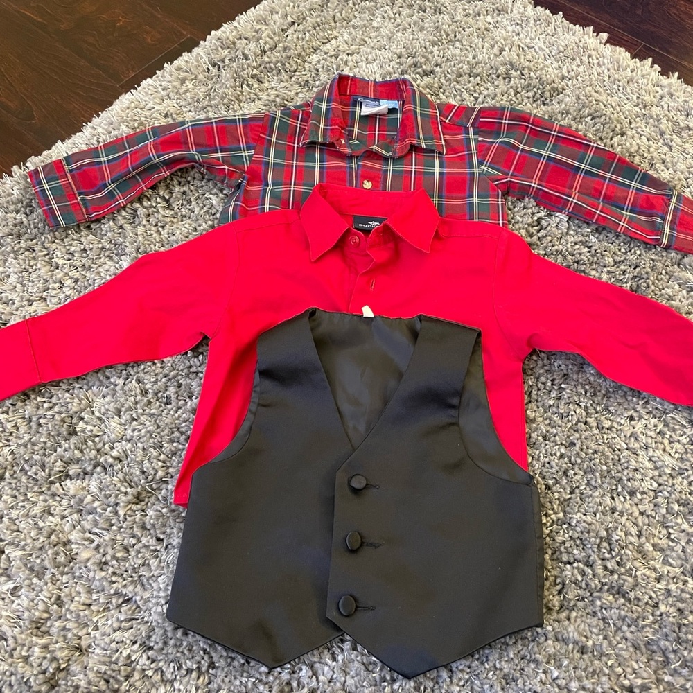 Boys Shirts & Vest Bundle